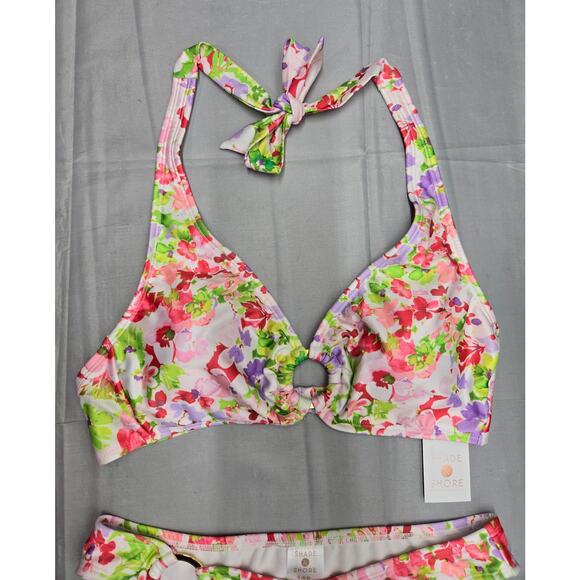 Shade & Shore  Size: S (4-6) Bikini Floral 2-Piece NWT - Picture 3 of 5